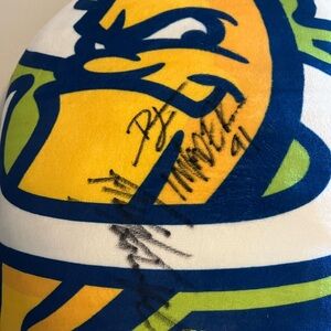 Autographed Savannah Bananas pillow